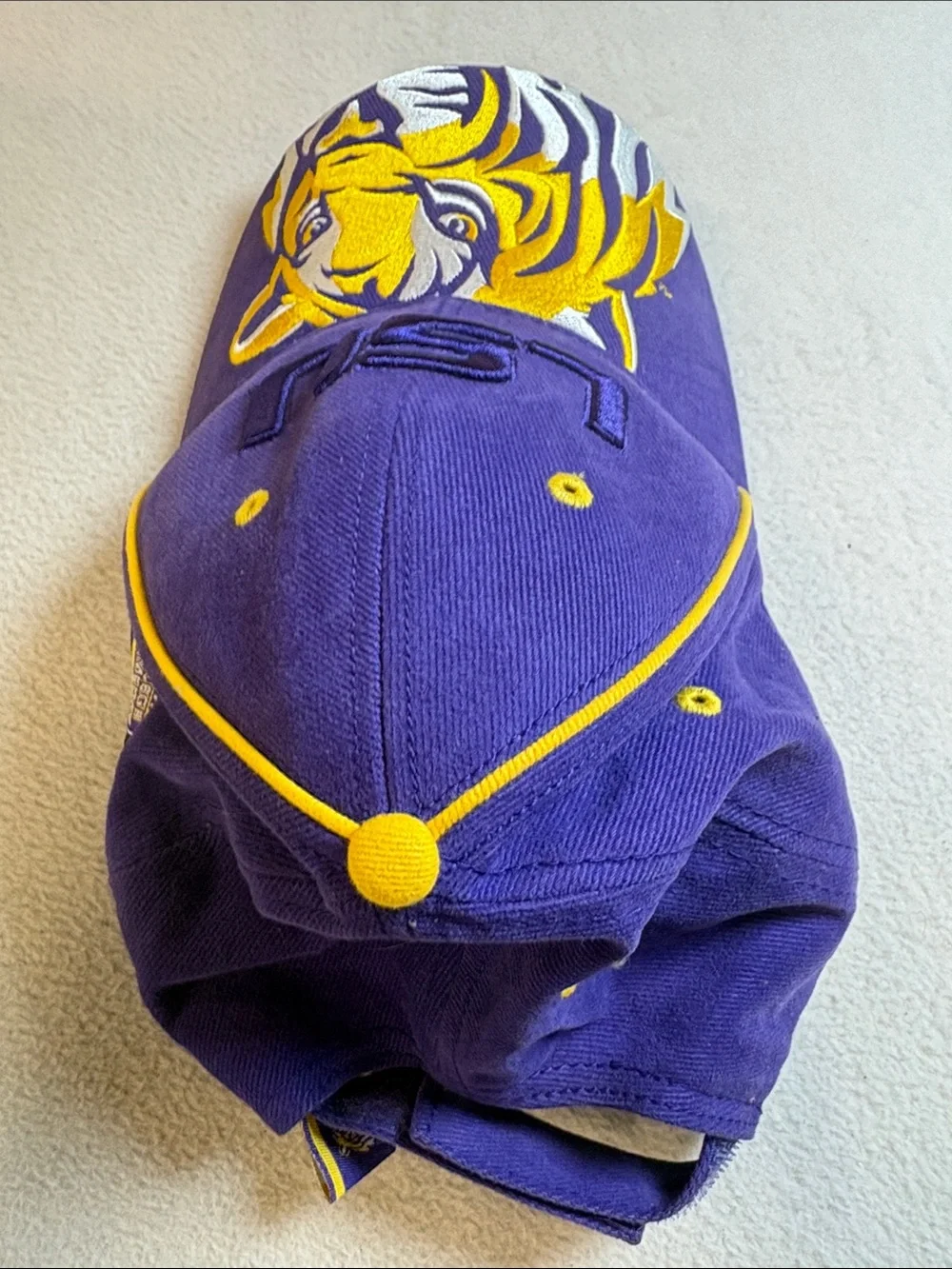 LSU Purple & Gold Tiger Logo Baseball Cap